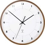 TFA Dostmann Analoge Funk Wanduhr, mit Holzrahmen, Design Wanduhr, schlicht, Funkuhr,