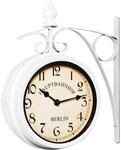 Monzana&reg; Wanduhr Vintage Quarzuhrwerke Mit Beidseitigem Ziffernblatt...