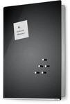 Blomus 65367 Schl&uuml;sselkasten oder Glasmagnettafel, Edelstahl, silber, 5 x 30 x 40 cm