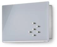 blomus -VELIO- Schl&uuml;sselkasten / Glasmagnettafel in trendigem Grau, hochwertige