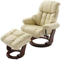 Robas Lund Relaxsessel Calgary mit Hocker, bis 130 kg belastbar, drehbarer
