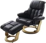 Robas Lund Relaxsessel Calgary mit Hocker, bis 130 kg belastbar, drehbarer