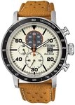 Citizen Herren-Armbanduhr Chronograph Quarz Leder CA0641-16X