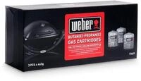 Weber Gaskartusche (3er Pack) - Einweg mit Butan,- Propangas Q