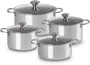 Le Creuset 4-teiliges Topfset aus 3-ply PLUS Edelstahl, 96605400000000