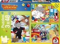 Schmidt Spiele 56209 Benjamin Bl&uuml;mchen, Immer im Einsatz, 3 x 48 Teile Kinderpuzzle