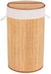 WENKO W&auml;schetruhe Bamboo Natur - W&auml;schekorb, mit W&auml;schesack Fassungsverm&ouml;gen: 55