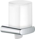 KEUCO Elegance Seifenspender mit Kunststoff-St&uuml;lpbecher, 180 ml, Metall verchromt,