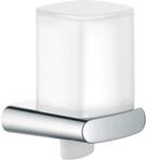 KEUCO Elegance Seifenspender mit mattiertem St&uuml;lpglas, 180 ml, Metall verchromt,