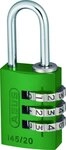 ABUS 466250 Aluminium-Zahlenschloss 145/20, Color Rainbow SB - enth&auml;lt je ein St&uuml;ck