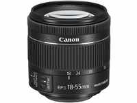 Canon EF-S 18-55mm F4.0-5.6 is STM Objektiv (58mm Filtergewinde) schwarz