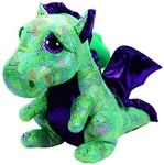 TY 37099 - Cinder - Drache Pluschtier mit Glitzeraugen Glubschi's Beanie Boo's,...