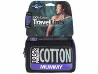 Sea to Summit Premium Cotton Travel Liner - Mummy - navy blue