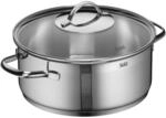 Silit Achat Kochtopf gro&szlig; 24cm, Glasdeckel, Bratentopf Induktion 4,1l, Edelstahl