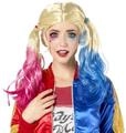 Rubie's Rubies Offizielle Harley Quinn Per&uuml;cke f&uuml;r Erwachsene &ndash; Blonde Z&ouml;pfe mit