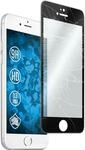 PhoneNatic 1er-Pack Glas-Folie klar Full-Screen mit Silikonrahmen schwarz kompatibel