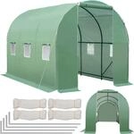 TecTake Gew&auml;chshaus Foliengew&auml;chshaus Folientunnel ca. 7m&sup2; | 6 Fenster mit