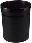 HAN Papierkorb GRIP, 18 Liter, rund, 2 Griffmulden, extra stabil, schwarz