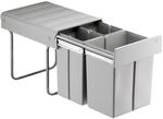 Naber Bio Trio Maxi 40 DT. Abfallsammler, alugrau.