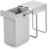 WESCO Abfallsammler, Metall, Grau, 26 x 47 cm