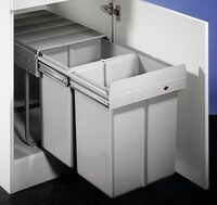 Double 4 Abfallsammler / Trennsystem / M&uuml;lleimer