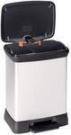 Curver Deco Bin Metallics 30L Duo mit Pedal, aus Kunststoff