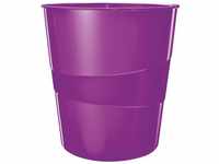 Leitz Papierkorb, 15 Liter, Kunststoff, Violett, WOW, 52781062
