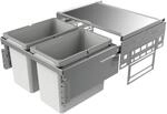 Naber, Cox Base 1T 600-2. Abfallsammler, hellgrau, H&ouml;he 360 mm