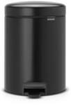 Brabantia 112928 Treteimer mit Inneneimer aus Kunststoff,stahl,Matt Schwarz,5 Liter