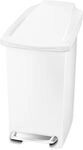 simplehuman CW1332 10 Liter, schmaler Treteimer, kleiner M&uuml;lleimer Bad...