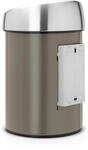 Brabantia Touch Bin 3 L mit Kunststoffeinsatz/Platinum