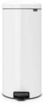Brabantia 114748 Treteimer mit Inneneimer aus Metall, plastik metall, wei&szlig;, 30 Liter