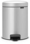 Brabantia 112904 Treteimer mit Inneneimer aus Kunststoff, stahl, Metallic Grau, 5