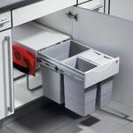 Hailo Abfallsammler 3642231 | Raumspar Tandem Comfort | 3fach Abfalltrennsystem