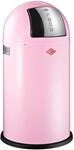 Wesco 175 831 Pushboy Abfallsammler 50 Liter Pink, 40 x 76.5 x 40 cm