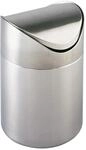 WENKO Kosmetikeimer Mod. Otranto Edelstahl 3l rostfrei mit elegantem Schwingdeckel