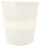 Leitz Papierkorb, 15 Liter, Kunststoff, Wei&szlig;, WOW, 52781001