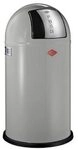 WESCO 175 831 Pushboy Abfallsammler 50 Liter cool Grey 40 x 40 x 75.5cm (L/B/H),