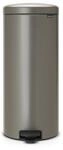 Brabantia 114441 Pedal Bin newIcon Treteimer mit Kunststoffeinsatz in Platin,
