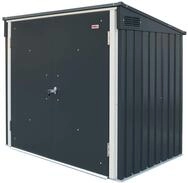Duramax M&uuml;lltonnenbox f&uuml;r 2, Unterstand f&uuml;r 2 M&uuml;lltonnen mit &Ouml;ffnung von oben