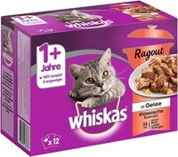 Whiskas 1 + Katzenfutter Ragout &ndash; Klassische Auswahl in Gelee &ndash; Hochwertiges