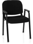 hjh OFFICE 704340 Besucherstuhl XT 650 Stoff Schwarz Konferenzstuhl gepolstert...