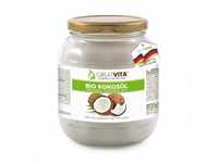 GreatVita Bio Kokosöl, nativ, 1000 ml im Glas zum Kochen Backen Hautpflege
