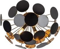 Trio Leuchten Deckenleuchte Discalgo 609900332, Metall Schwarz matt,