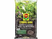 COMPO SANA Blumenerde für Grünpflanzen und Palmen, 12 Wochen Nährstoffversorgung,