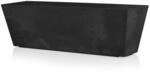 Artstone - Balkonkasten - Ella - Schwarz - L&auml;nge 55 cm, 55x17x17 cm, TER-107824