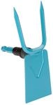 Gardena combisystem-Gartenhacke: Hacke mit geradem Blatt, 2 Zinken, 7,5 cm