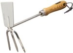 Siena Garden Doppelh&auml;ckchen ClassicLine, Edelstahl mit Holzgriff, 599446