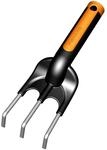 Fiskars Blumenrechen mit 3 Zinken, L&auml;nge: 25 cm, Rostfreie Stahl-Zinken,