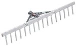 ROMULUS 10704 Alu-Rechen, 16 Zinken, Arbeitsbreite 62 cm, ohne Stiel